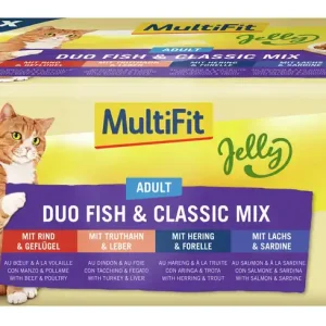 Angebot MultiFit Adult Jelly Duo Fish Classic 48 x 100 g